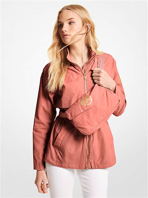 michael kors packable nylon anorak